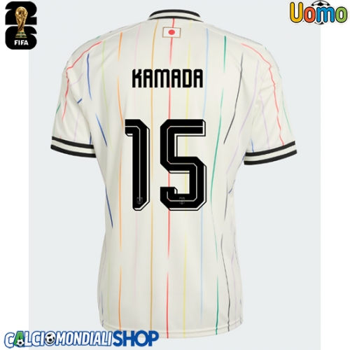 Maglie da calcio Giappone Daichi Kamada #15 Seconda Maglia Mondiali 2026  Manica Corta